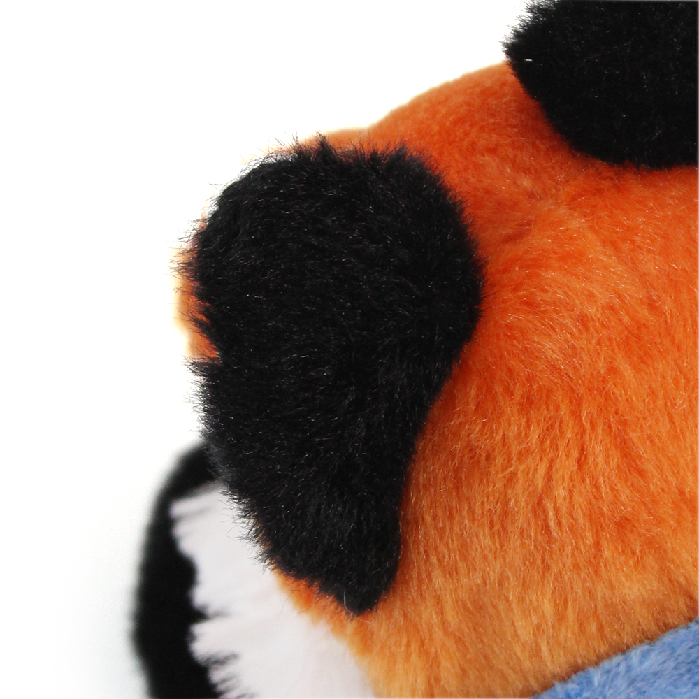 8.6“ Laying Down Plush Toy - Fox with Custom Bandana - OGGP0019-Wayo Sample-Details-2.jpg