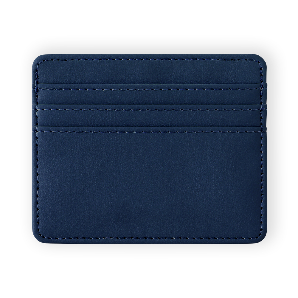 Slim 4-Slot PU Leather Card Wallet - HLTT0009-#2A3851-6.jpg