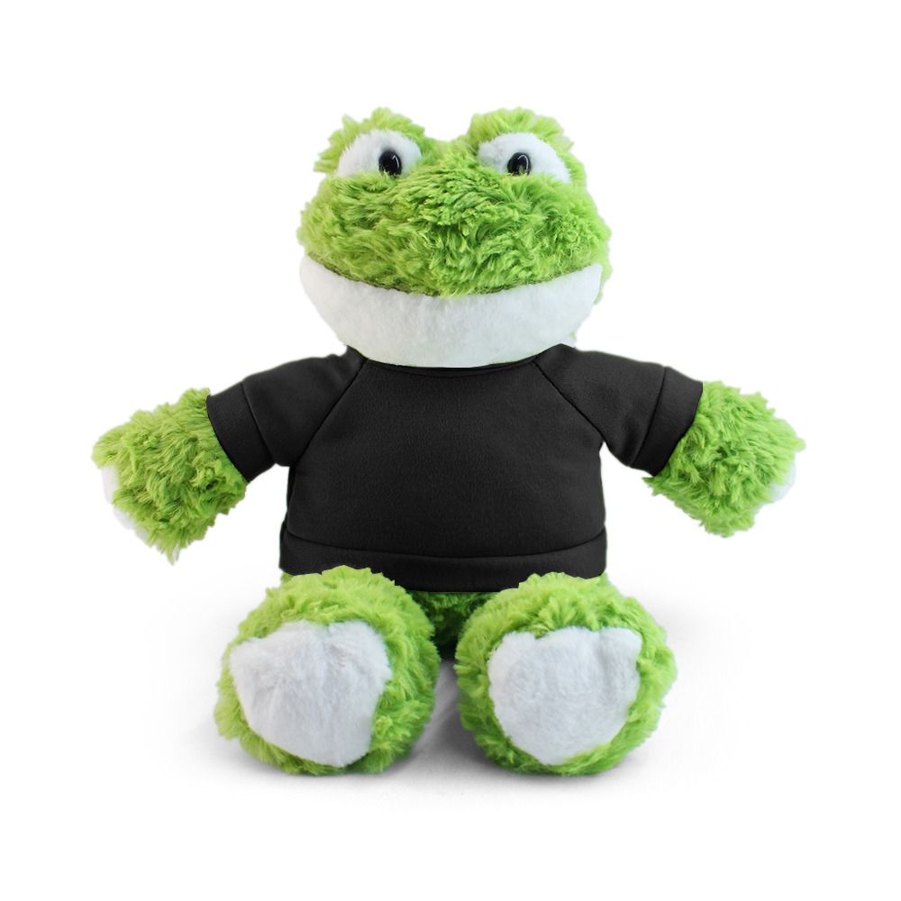 15" Fleece Friends Plush Toy - Frog with Custom Shirt - OGGP0013-#161518-1.jpg