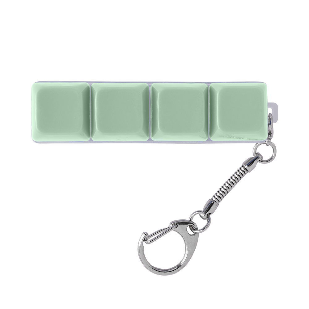 Light-Up Keyboard Keychain Fidget Toy - 4 Keys, Opaque - OGGT0019-#b4d1b9-8.jpg