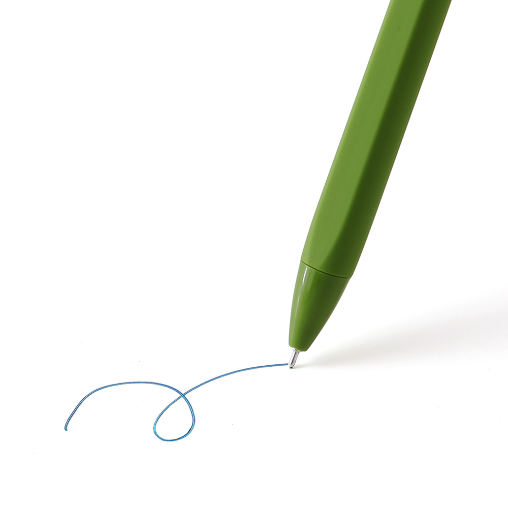 Retractable Color Gel Pen - Matching Ink + Shell - OGOP0011-#4F6639-5.jpg