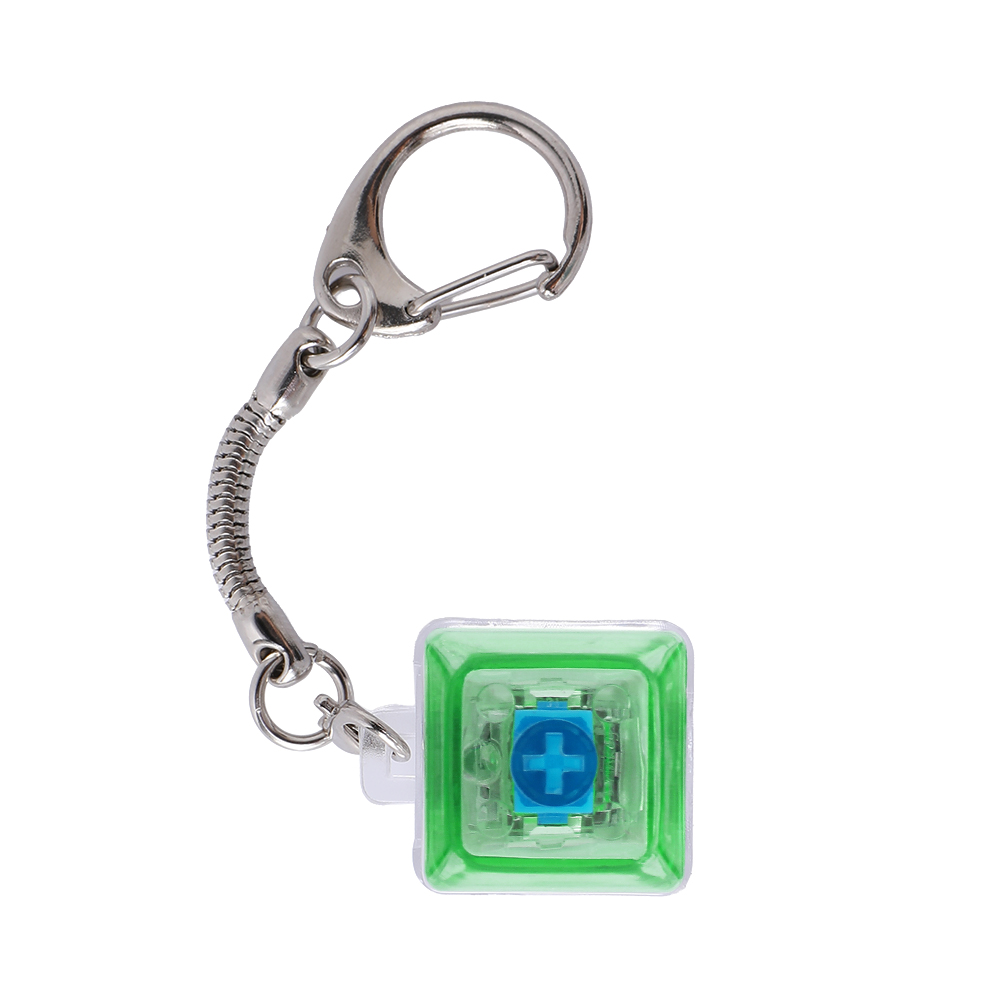 Light-Up Keyboard Keychain Fidget Toy - 1 Key, Transparent - OGGT0020-#15cc79-6.jpg