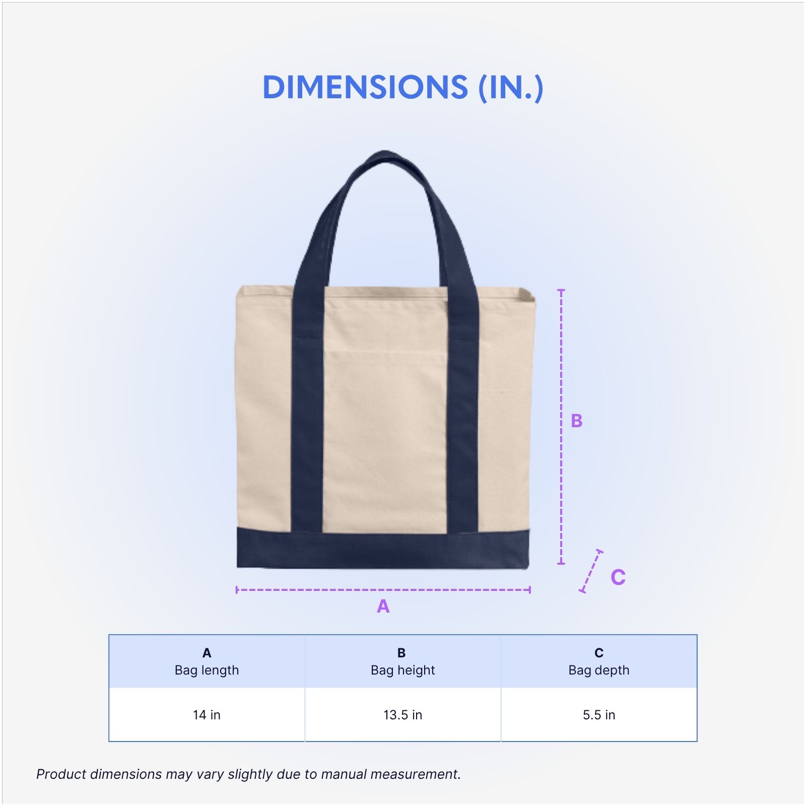 Port Authority® 12 oz. Midweight Two-Tone Canvas Tote - AABT0035-Size Chart.jpg