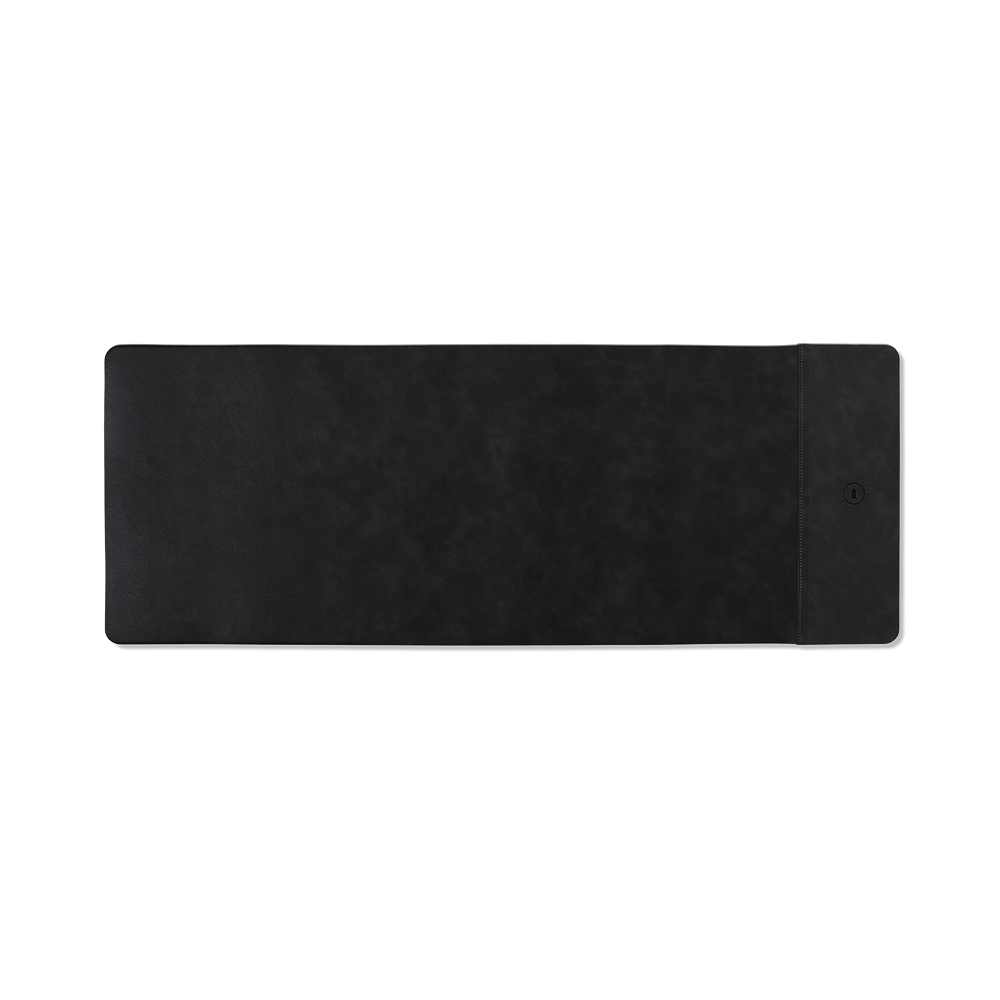 Wireless Charging Faux Leather Desk Mat (12 x 31") - OGOD0005-#232220-1.jpg