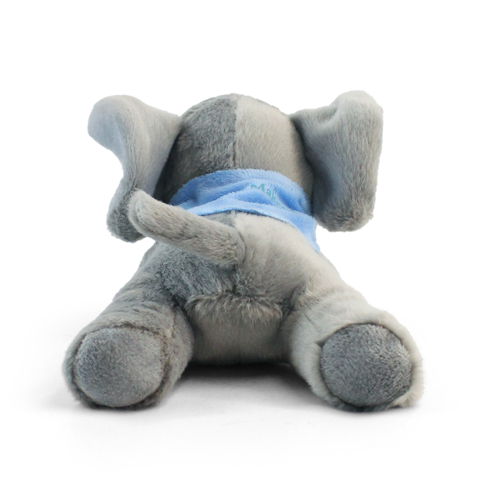 8.6“ Laying Down Plush Toy - Elephant with Custom Bandana - OGGP0022-Wayo Sample-3.jpg