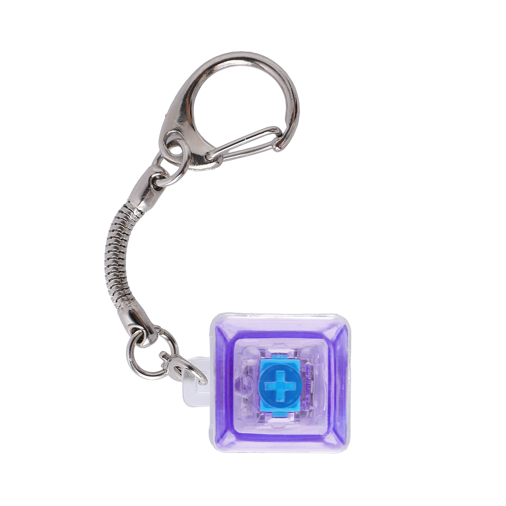 Light-Up Keyboard Keychain Fidget Toy - 1 Key, Transparent - OGGT0020-#7158bf-7.jpg