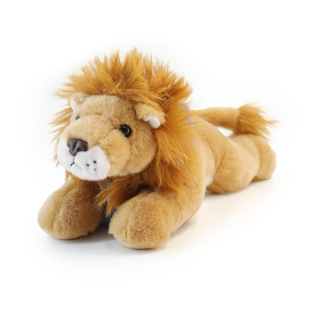 8.6“ Laying Down Plush Toy - Lion with Custom Bandana - OGGP0020-Cover.jpg