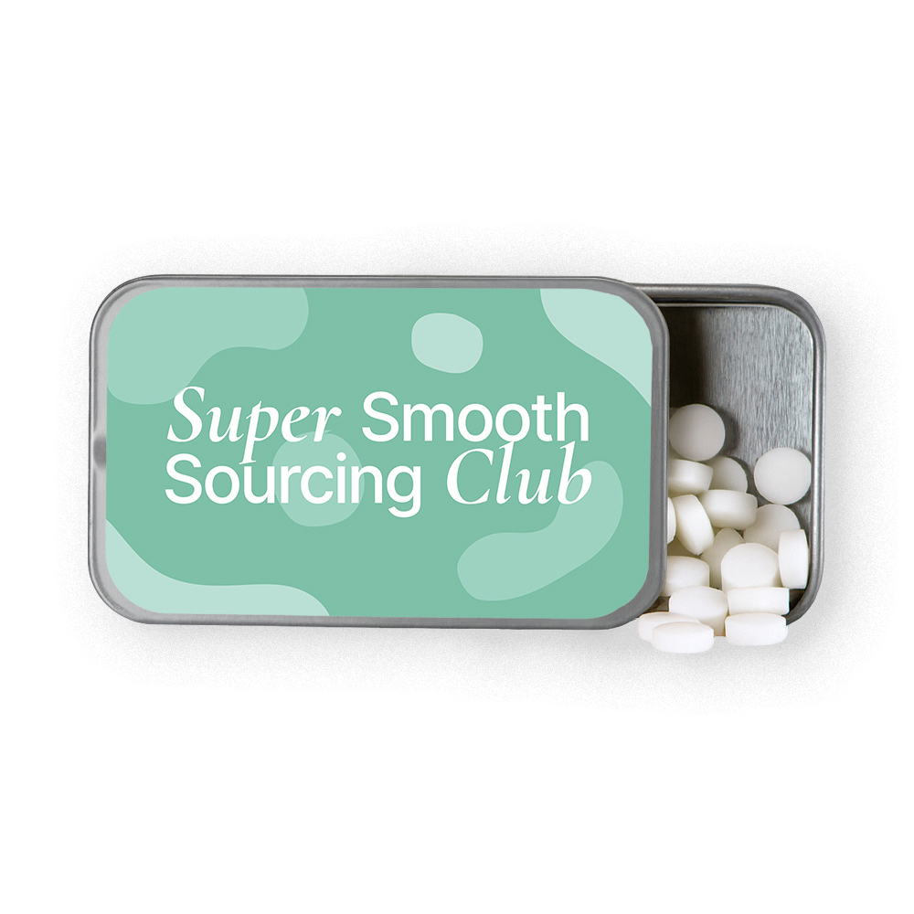 Mints in Custom Sliding Tin - Peppermint - Wayo Product Image