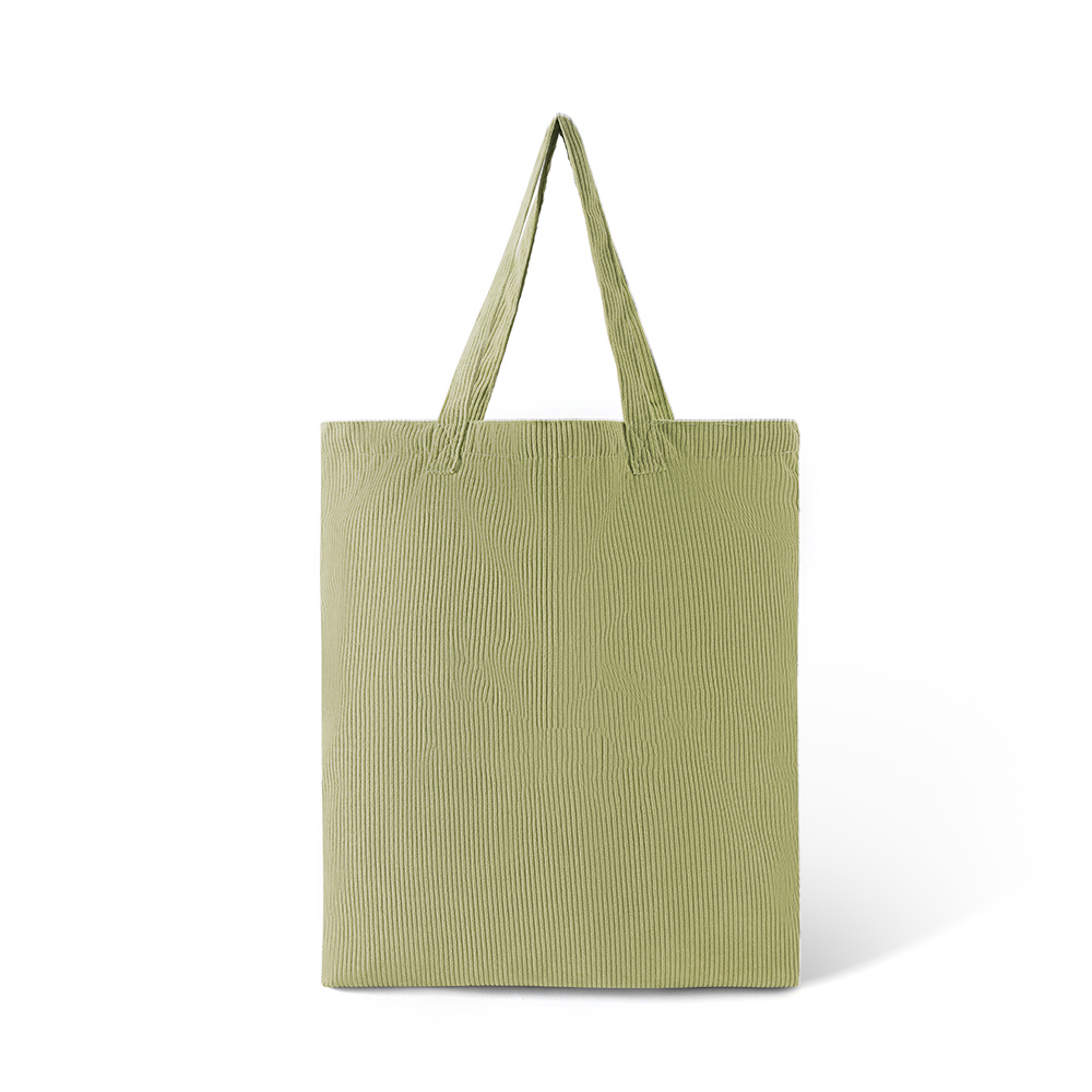 10 oz. 100% Cotton Double-Layer Corduroy Tote - AABT0025-#B5B582-11.jpg