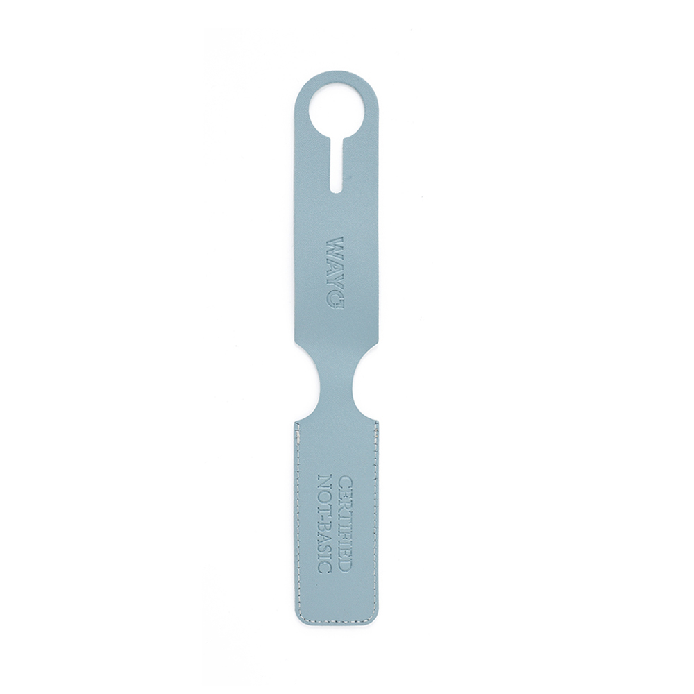 Slim Vegan Leather Luggage Tag - Wayo Product Image