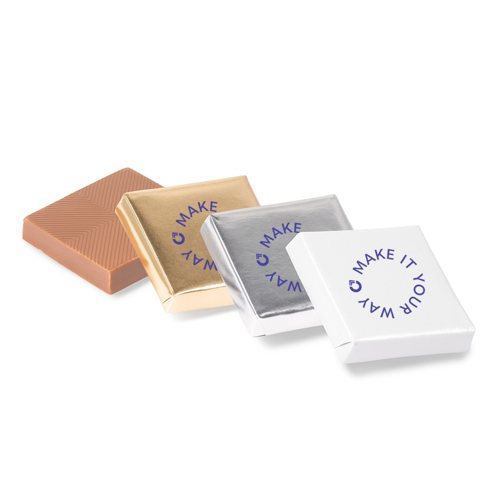 Chocolate Foil Square - 1.25" - Wayo Product Image