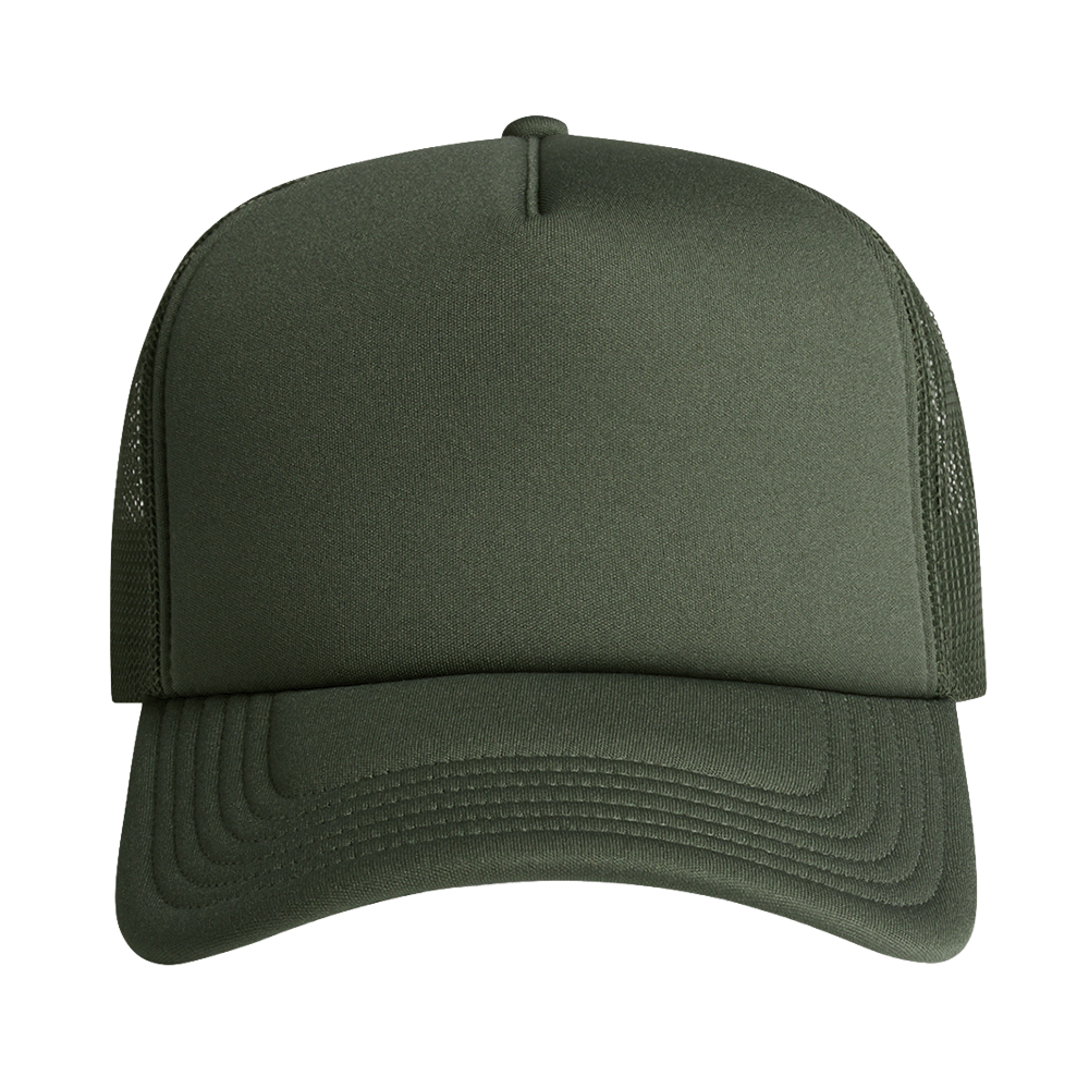 AS Colour Frame Foam Trucker Cap 1161 - AAAH0024-#53594c-9.png