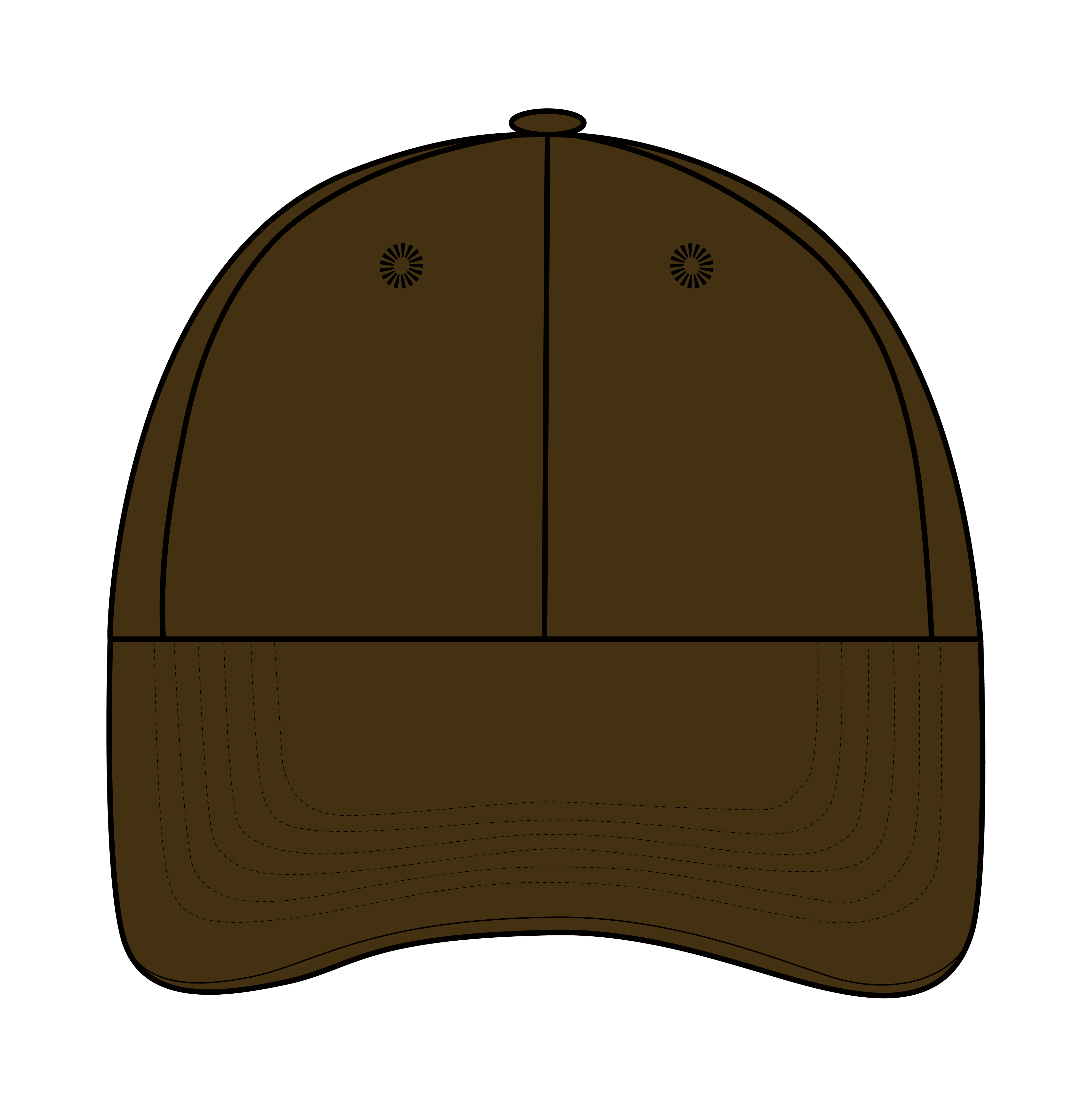 Custom 100% Cotton Long Brim Structured Baseball Cap | Wayo