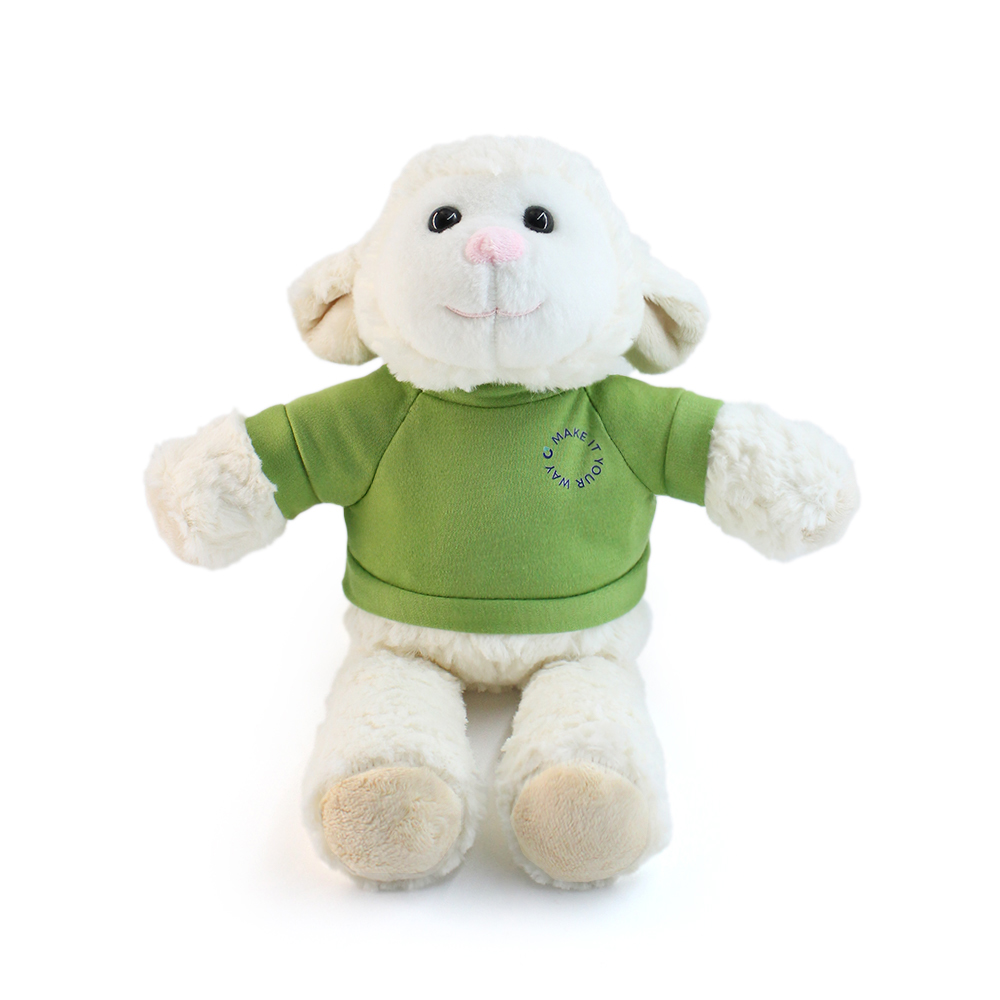 15" Fleece Friends Plush Toy - Sheep with Custom Shirt - Wayo Product Image