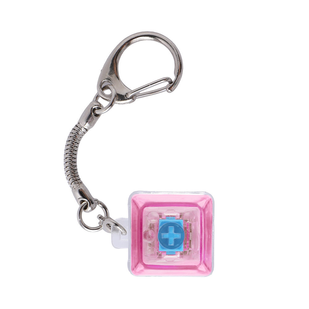 Light-Up Keyboard Keychain Fidget Toy - 1 Key, Transparent - OGGT0020-#e26aa9-8.jpg