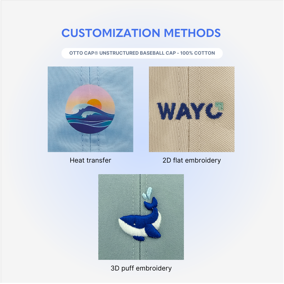 OTTO CAP® Unstructured Baseball Cap - 100% Cotton - Wayo Product Image