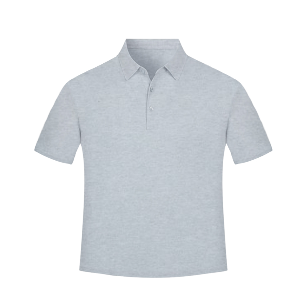 Lowen Breathable Cotton-Blend Polo Shirt - AAAT0022-#C6CAD3-3.jpg