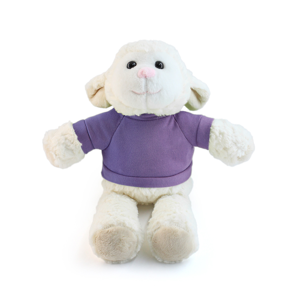 15" Fleece Friends Plush Toy - Sheep with Custom Shirt - OGGP0014-#8373B0-10.jpg