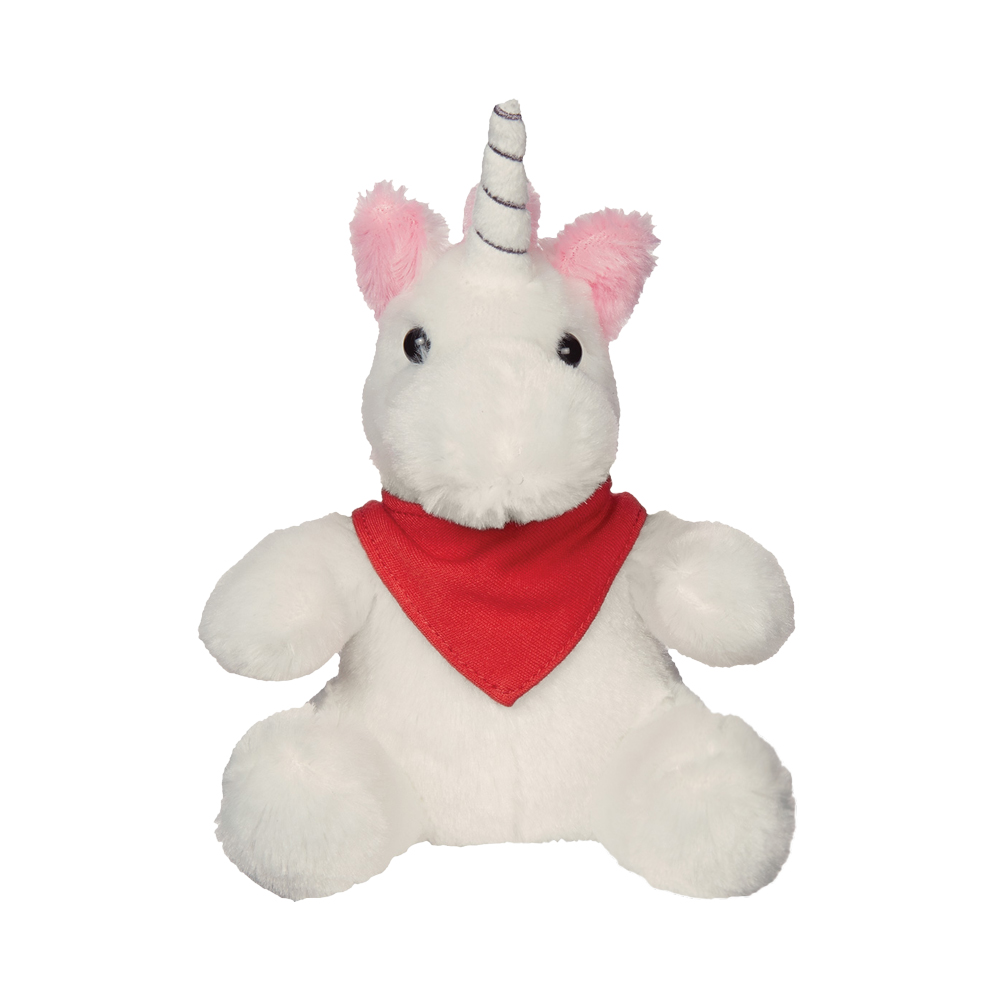 6" Sitting Unicorn with Bandana - OGGP0024-#ca182e-2.jpg