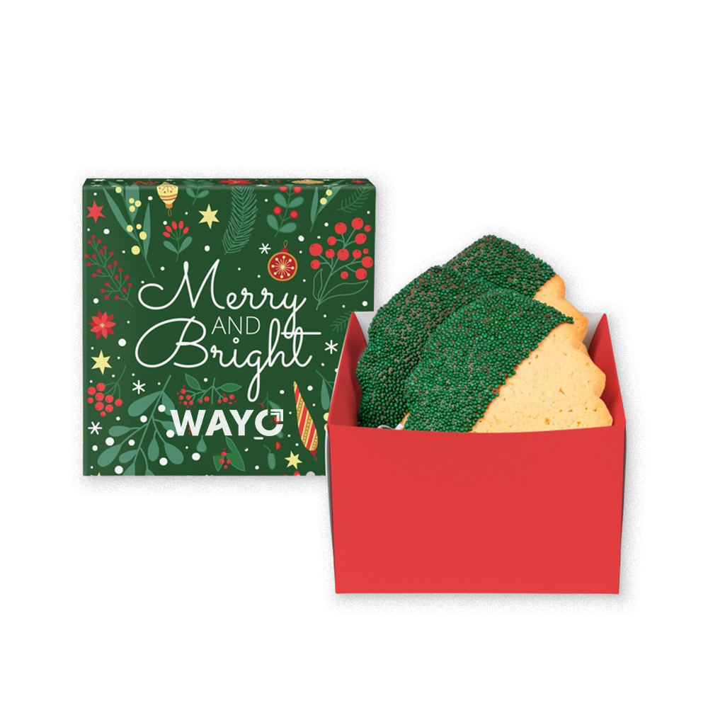 3-Piece Christmas Tree Cookies Gift Box - Wayo Product Image