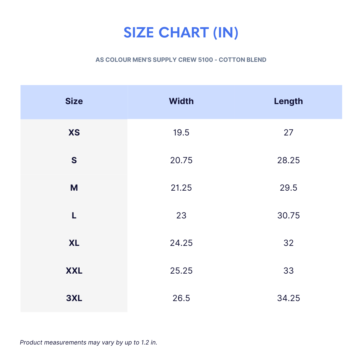 AS Colour Men's Supply Crew 5100 - Cotton Blend - Wayo Product Image