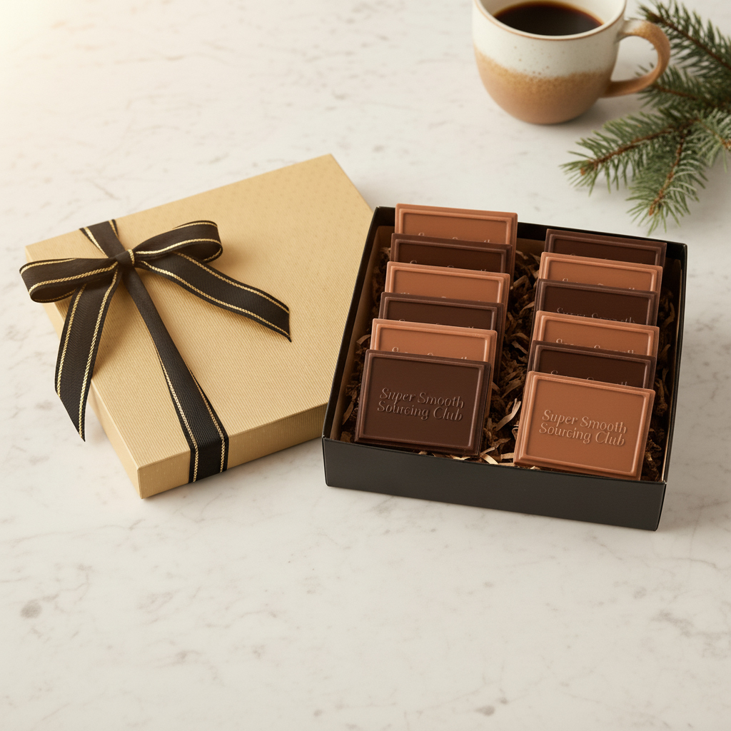 12-Piece Chocolate-Covered Biscuit Gift Box - HLST0015-Wayo Sample-Scene.jpg