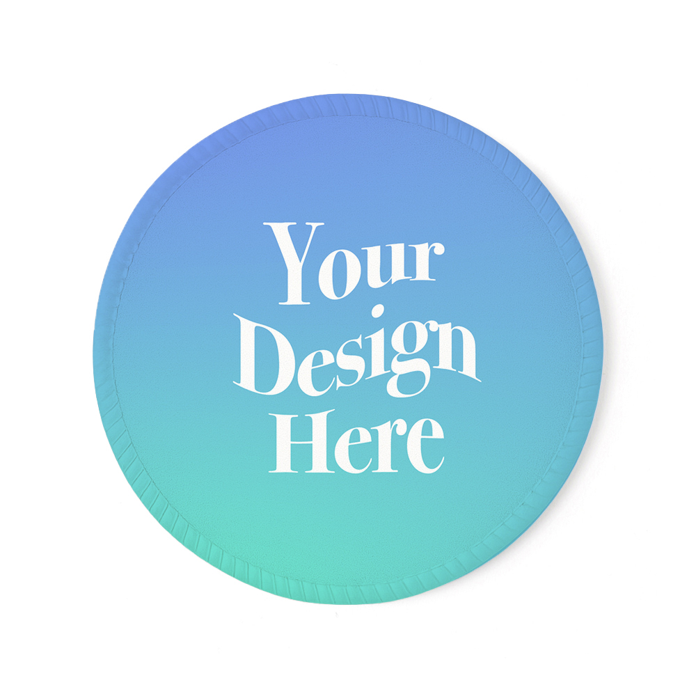 3.9" Fabric-Top Rubber Coaster - Round - HLTK0009-Cover.jpg