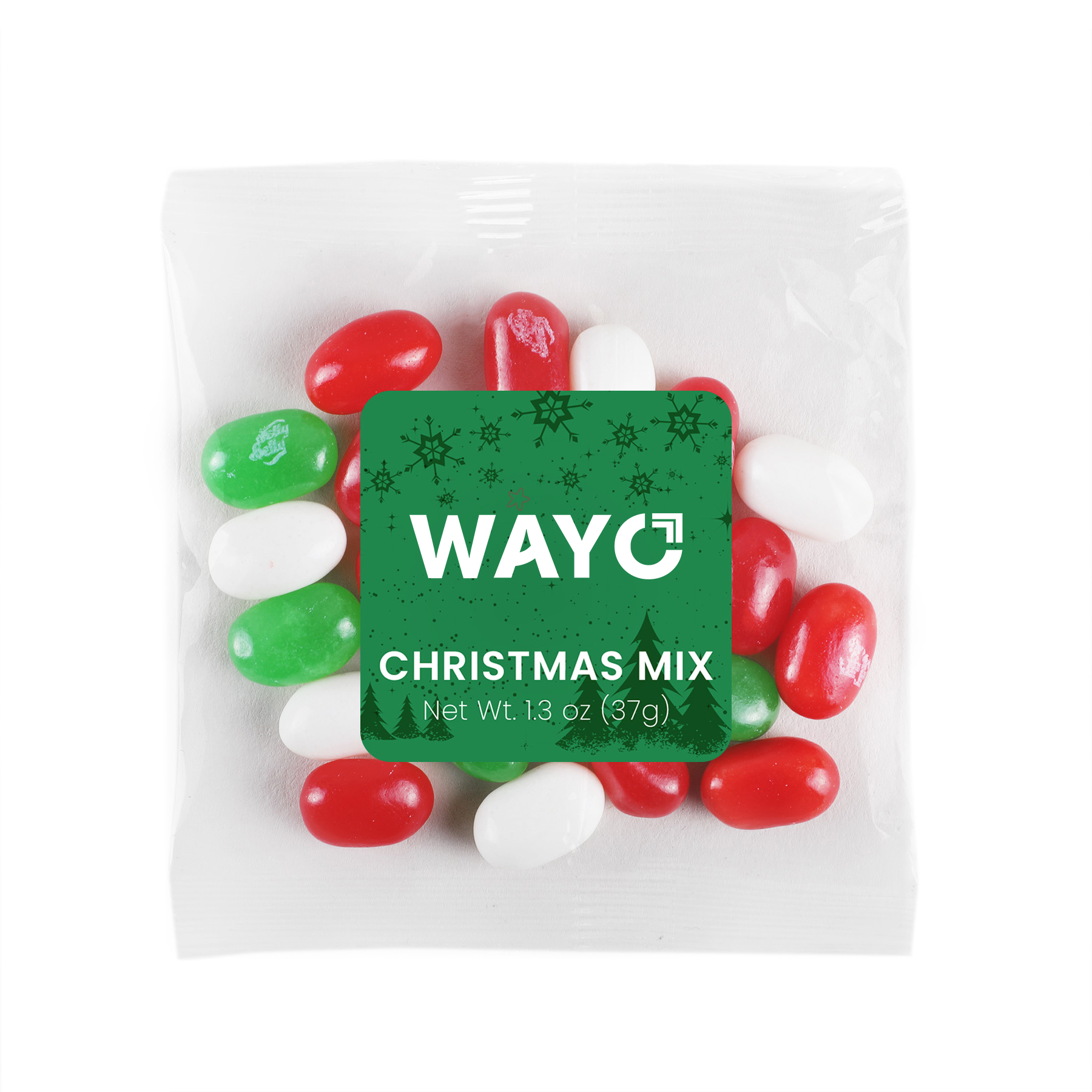 Jelly Belly® Jelly Beans Snack Pack - Christmas Mix, 1.3 oz - Wayo Product Image