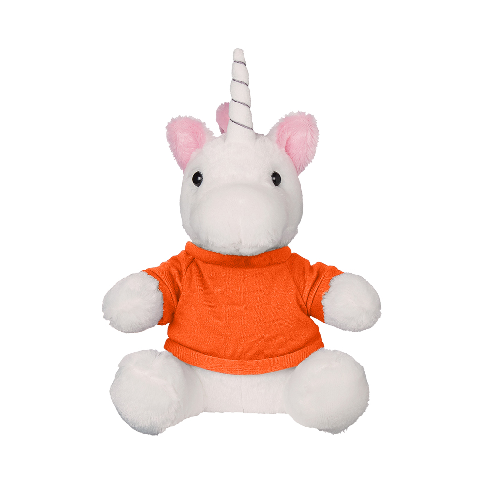 6" Sitting Unicorn Plushie with Clothing - OGGP0023-#ef4f15-5.jpg