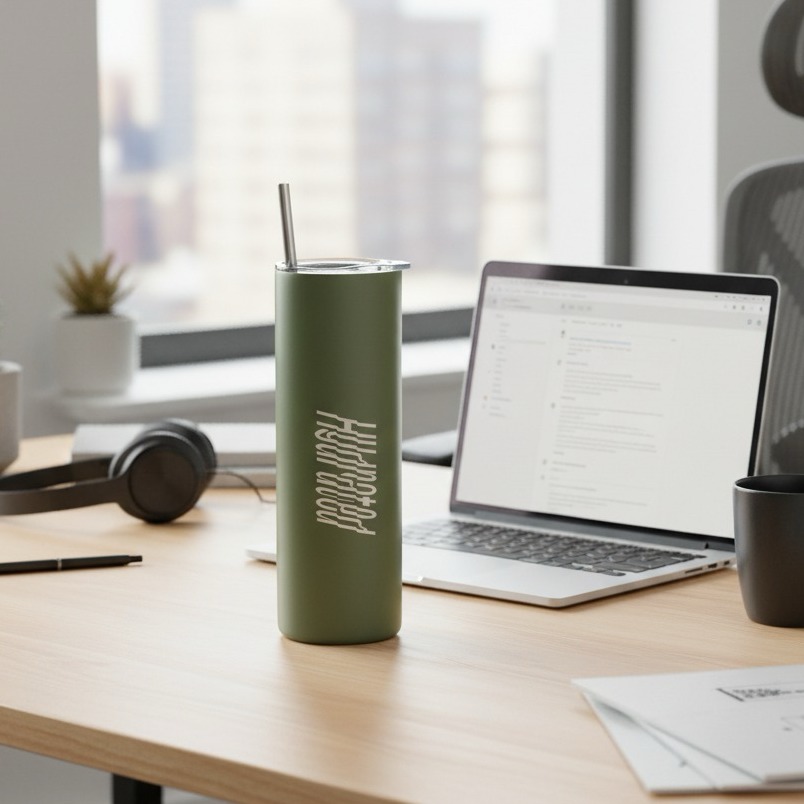 20 oz. Skinny Stainless Steel Tumbler with Metal Straw - 20 oz. Skinny Stainless Steel Tumbler with Metal Straw .jpeg