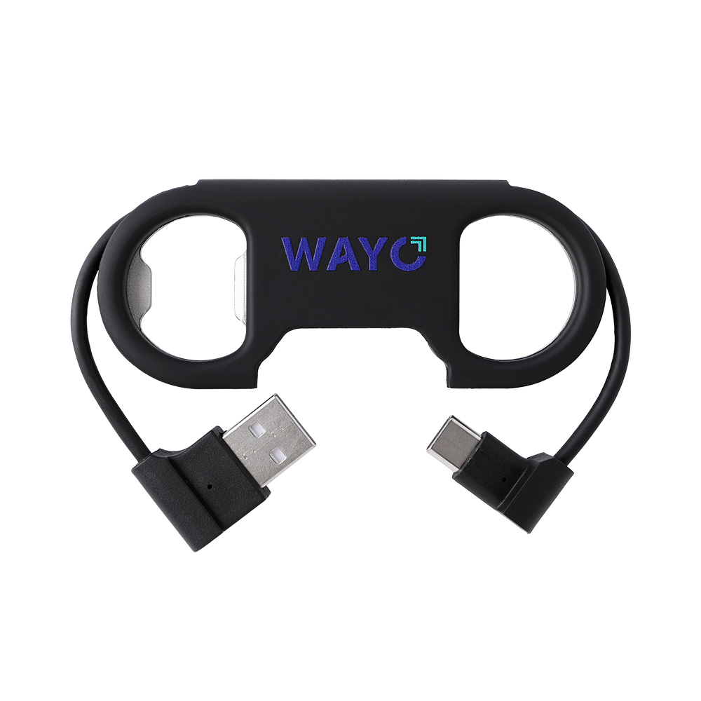 3-in-1 Bottle Opener Charging Cable Carabiner Keychain - Wayo Product Image